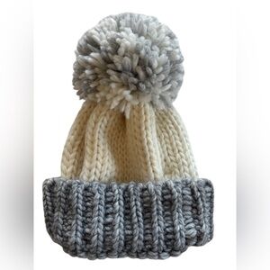 Gelso Bianco Alpaca Wool Blend Pom Pom Beanie, Made in Italy, Acrylic & Viscose